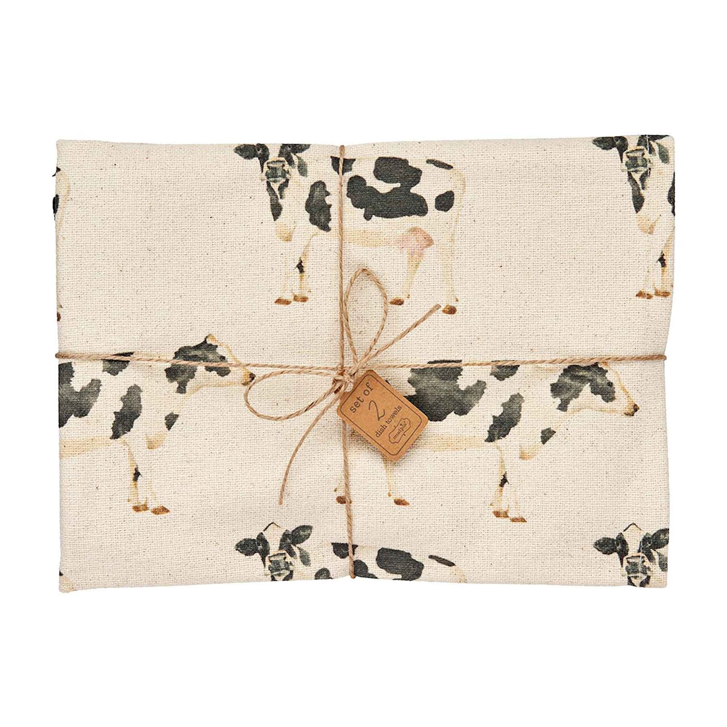 Farm Animal Kitchen Towel Set - Cow