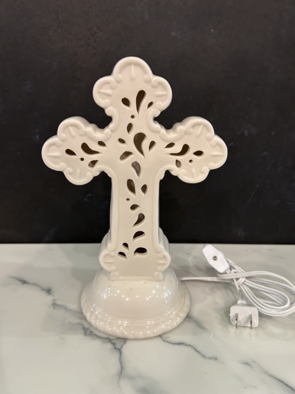 Ceramic Light Up Cross