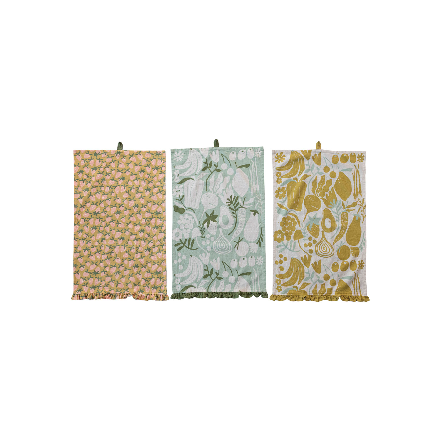 Fruit/Veg Ruffle Towel