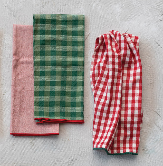 Christmas Gingham Towel Set/3