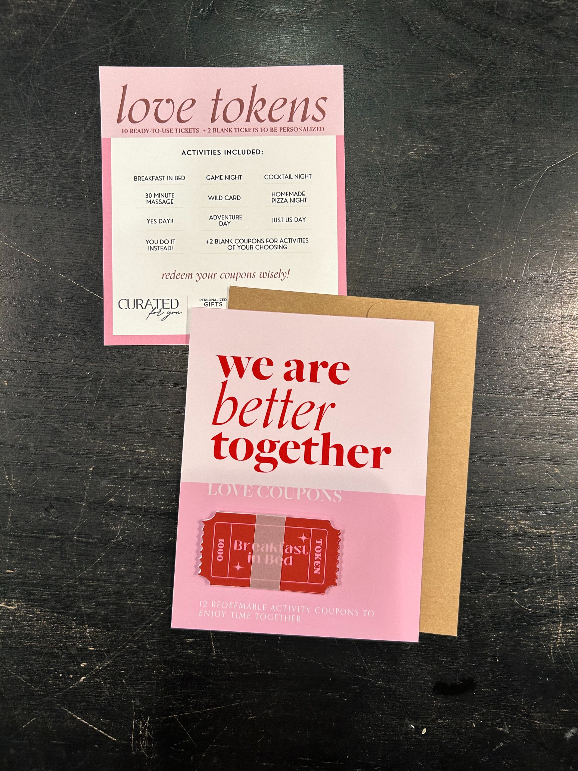 Valentine's Day Love Coupons Card