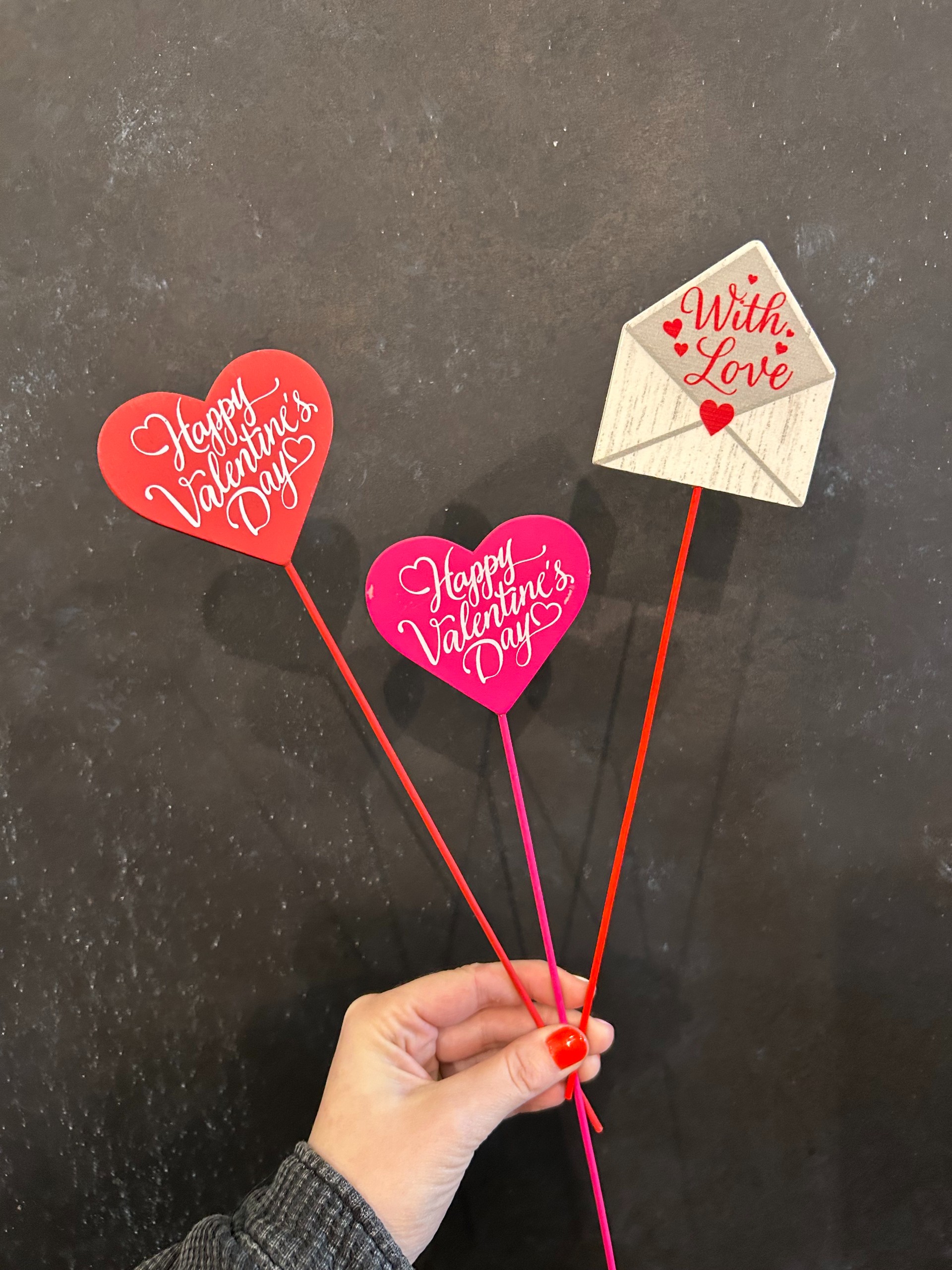 Valentine's Day Wooden Clip Pick