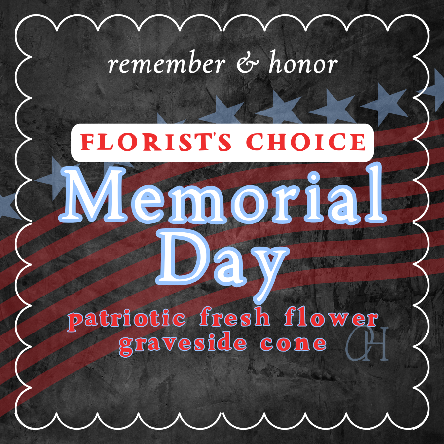 Memorial Day Patriotic Fresh Flower Cone - Florist's Choice