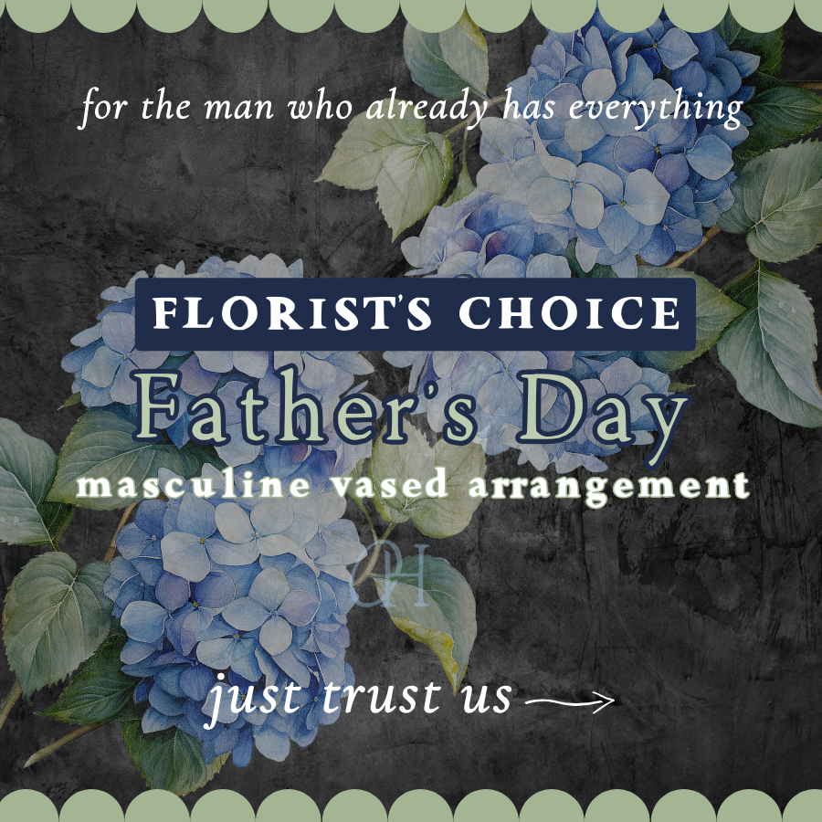 Father's Day Masculine Vased Arrangement - Florist's Choice