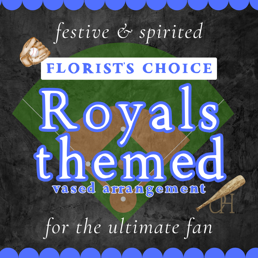 Royals Themed Vased Arrangement - Florist's Choice