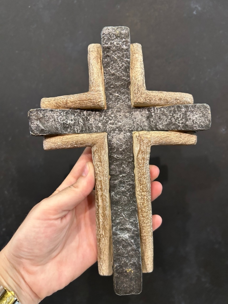 Wood & Slate Cross