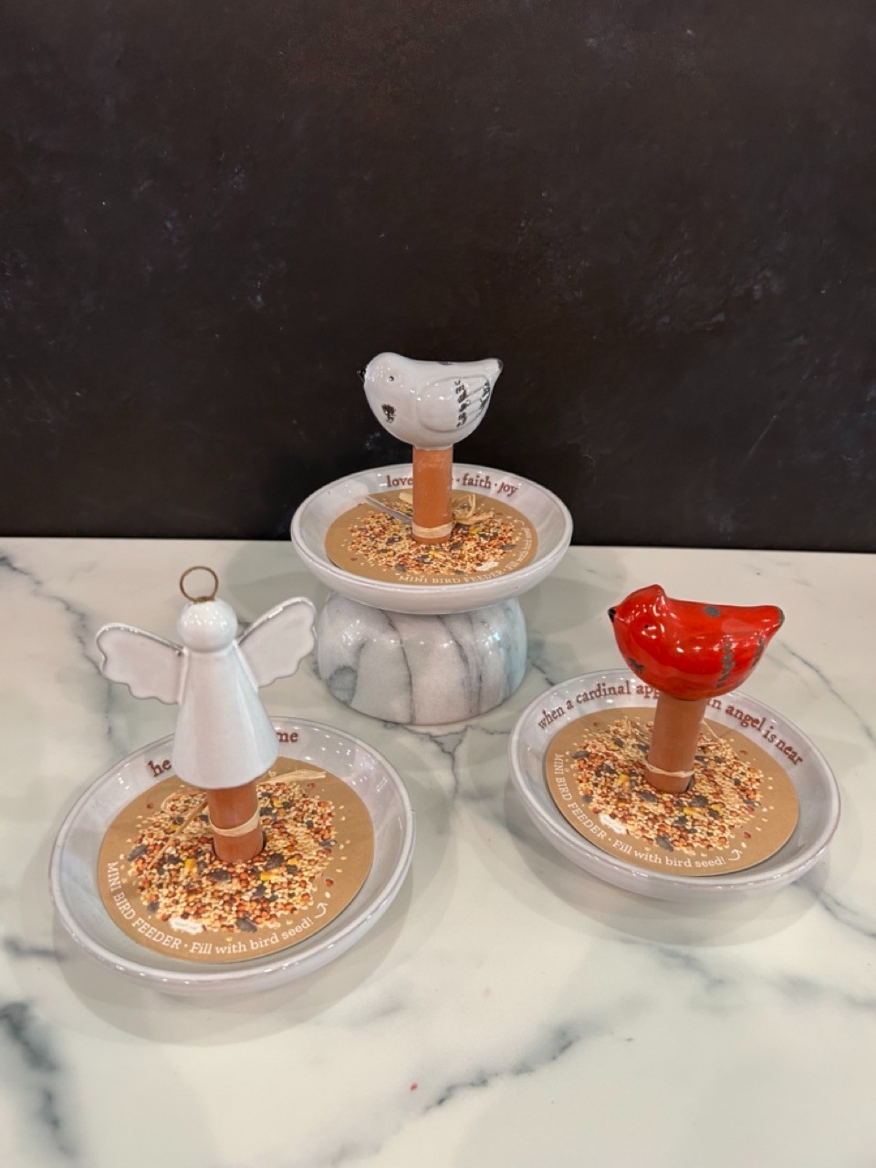 Mini Ceramic Bird Feeder