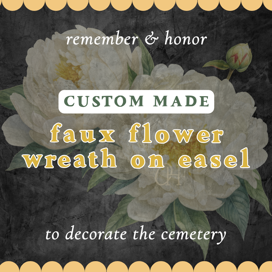 FAUX Flower Wreath - Custom Made