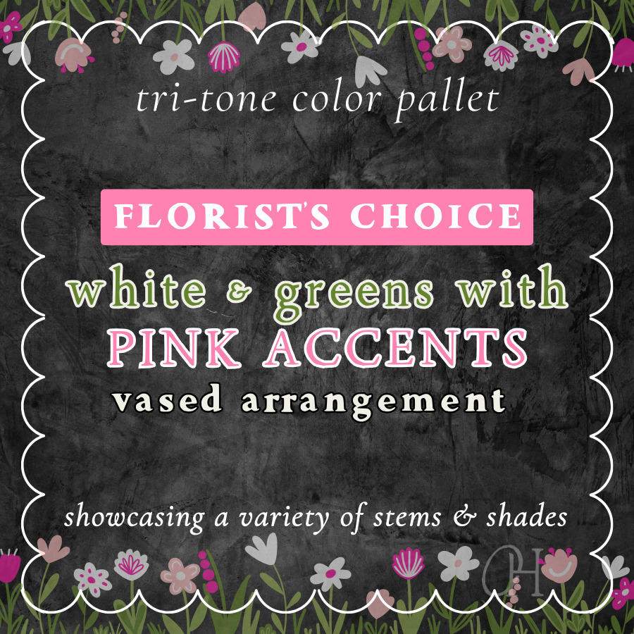 Pink Tri-Tone Vased Arrangement - Florist's Choice