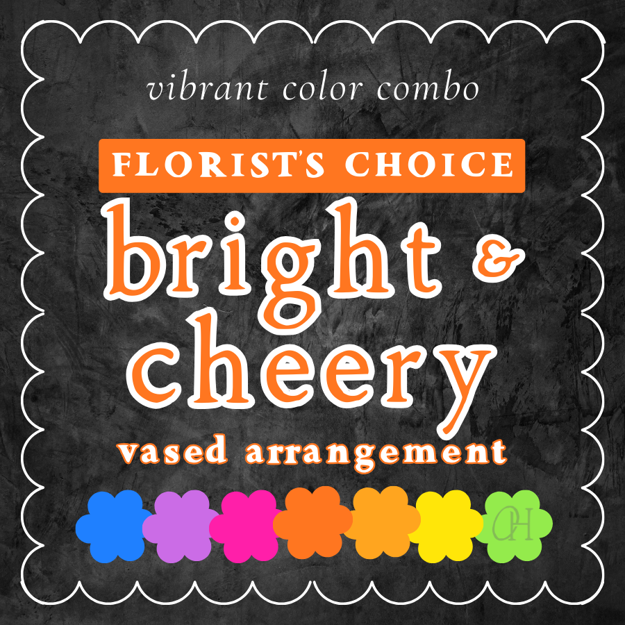 Bright & Cheery Vase Arrangement - Florist's Choice