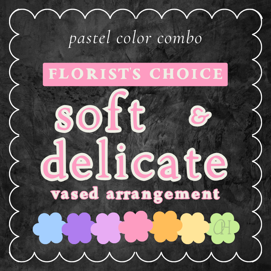Soft & Delicate Vase Arrangement - Florist's Choice