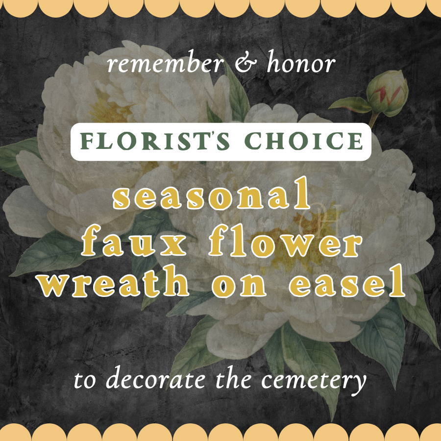 Seasonal FAUX Flower Wreath - Florist's Choice