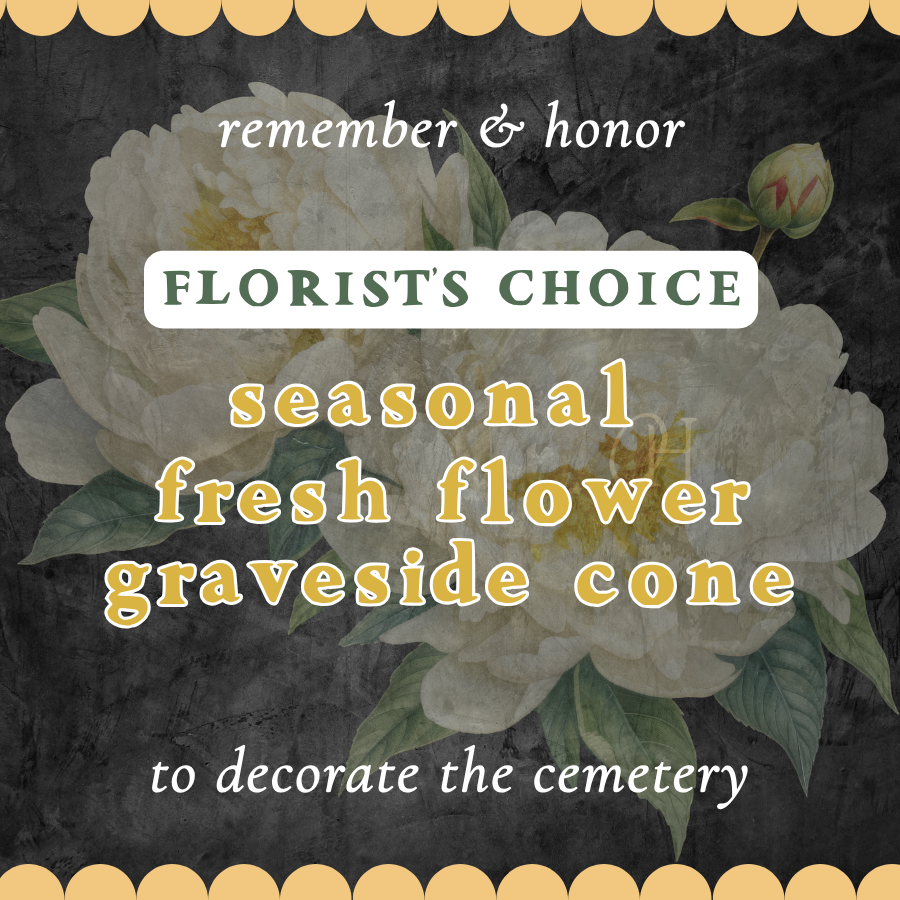 Seasonal Fresh Flower Cone - Florist's Choice