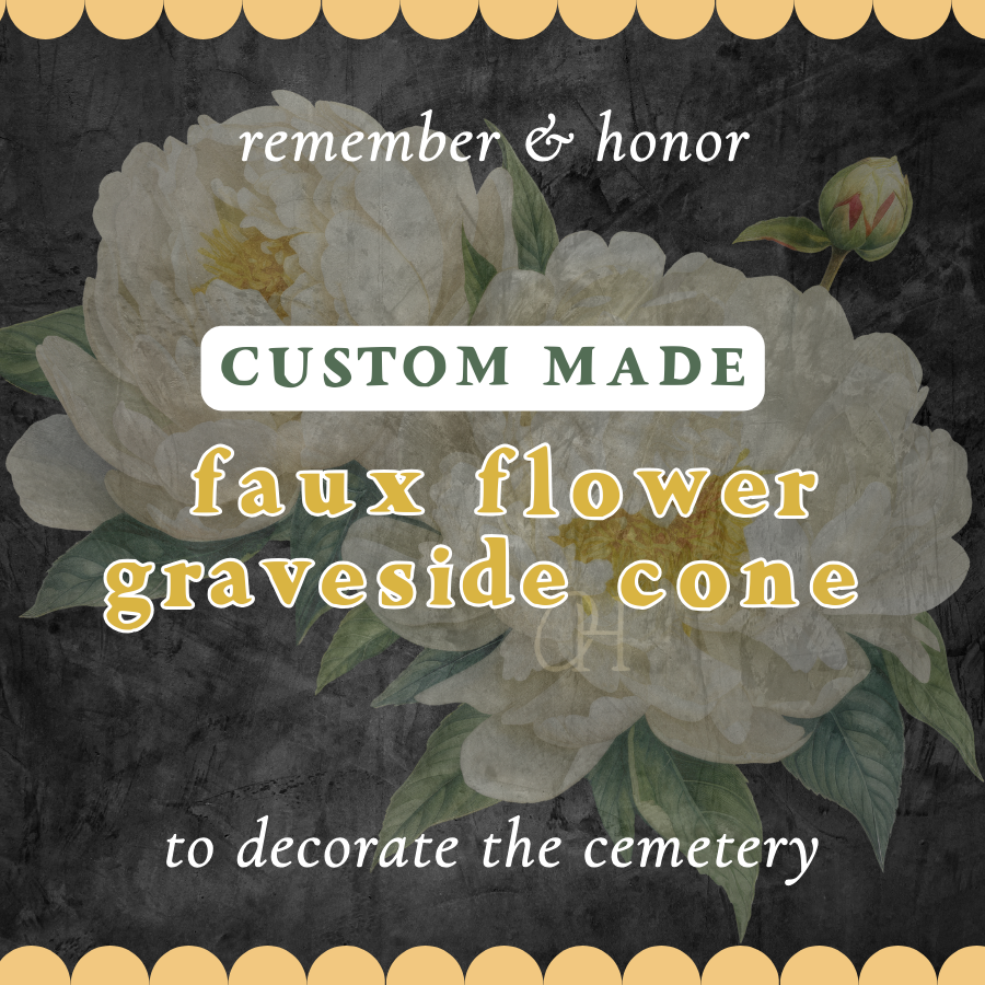 FAUX Flower Cone - Custom Made