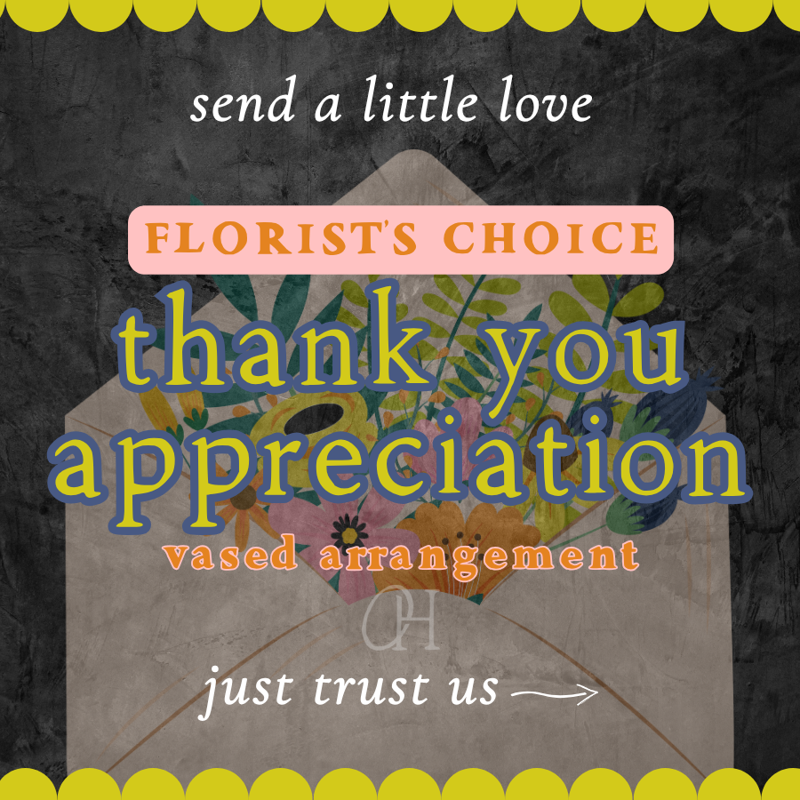 Thank You / Appreciation Vase Arrangement - Florist's Choice