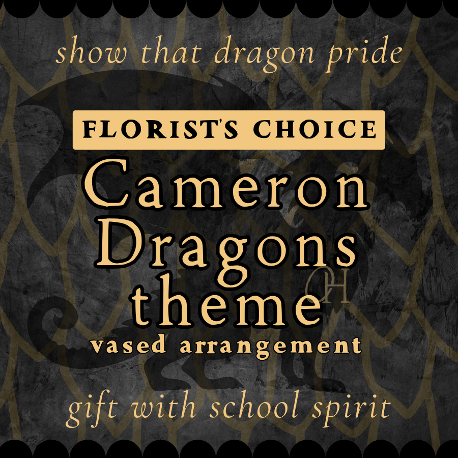 Cameron Dragons Themed Vased Arrangement - Florist's Choice