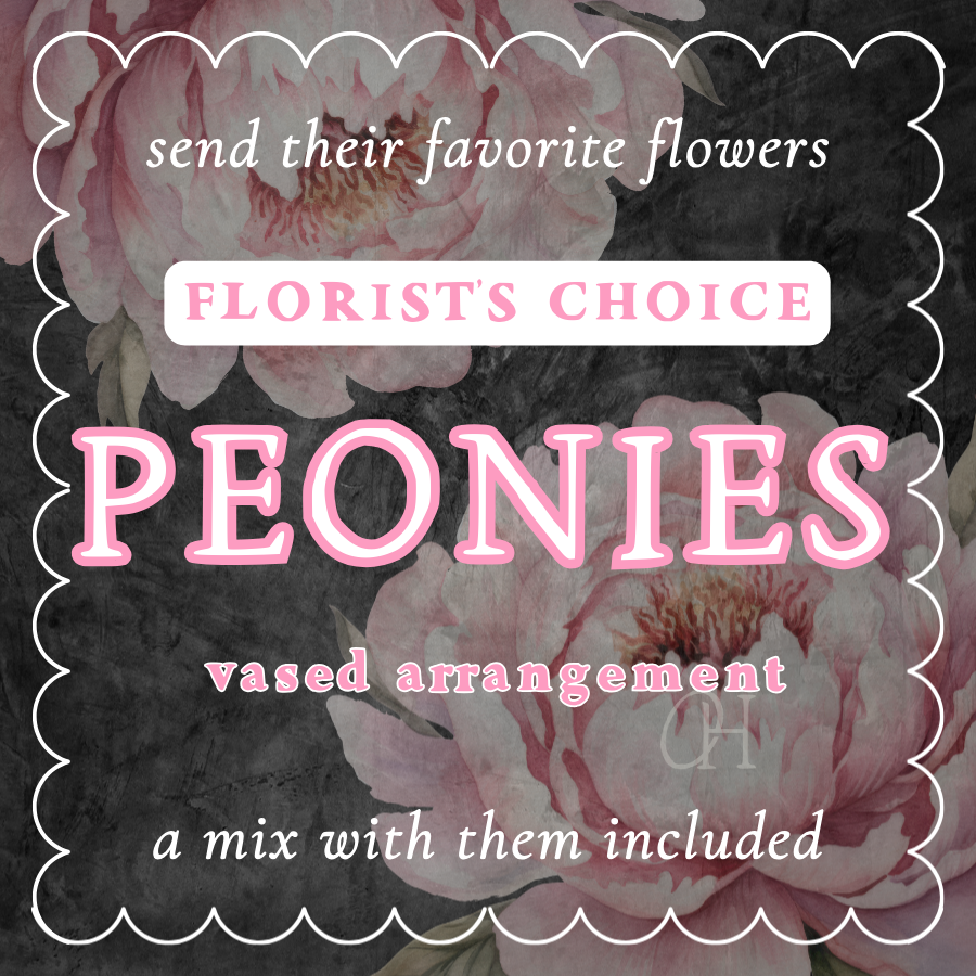 Peony Vase Arrangement - Florist's Choice