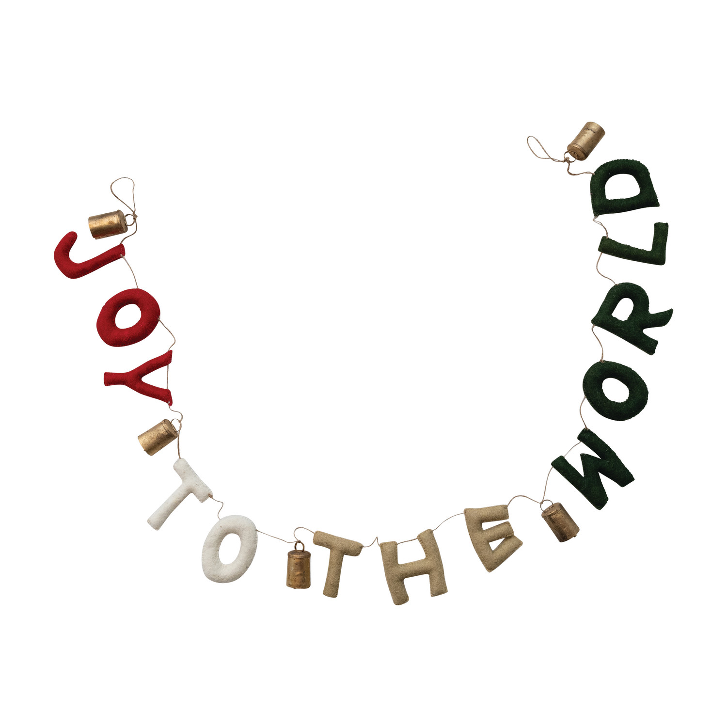 Felt Joy to the World Garland