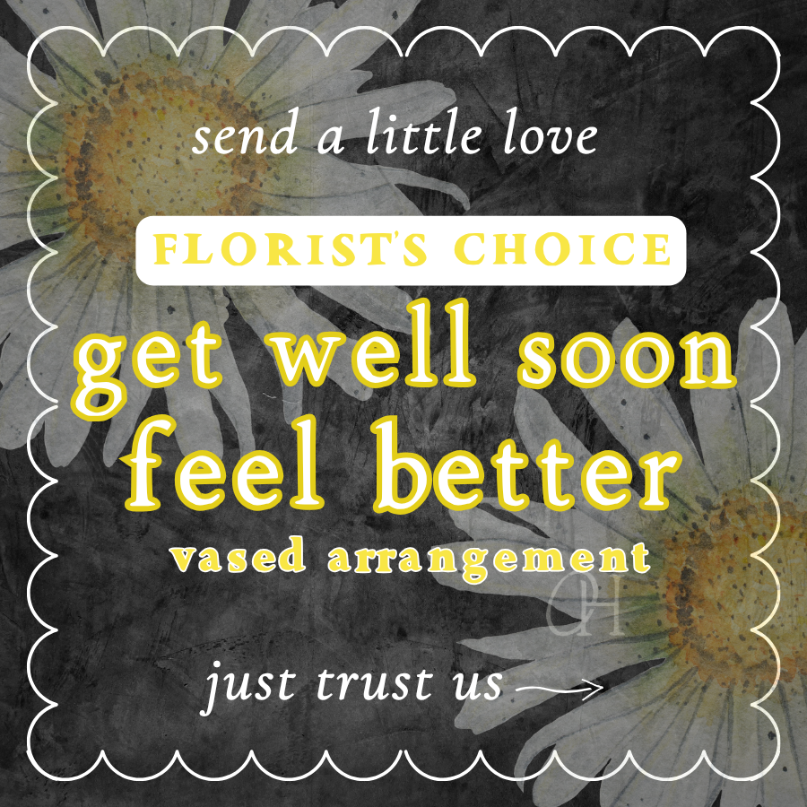 Get Well Soon / Feel Better Vase Arrangement - Florist's Choice