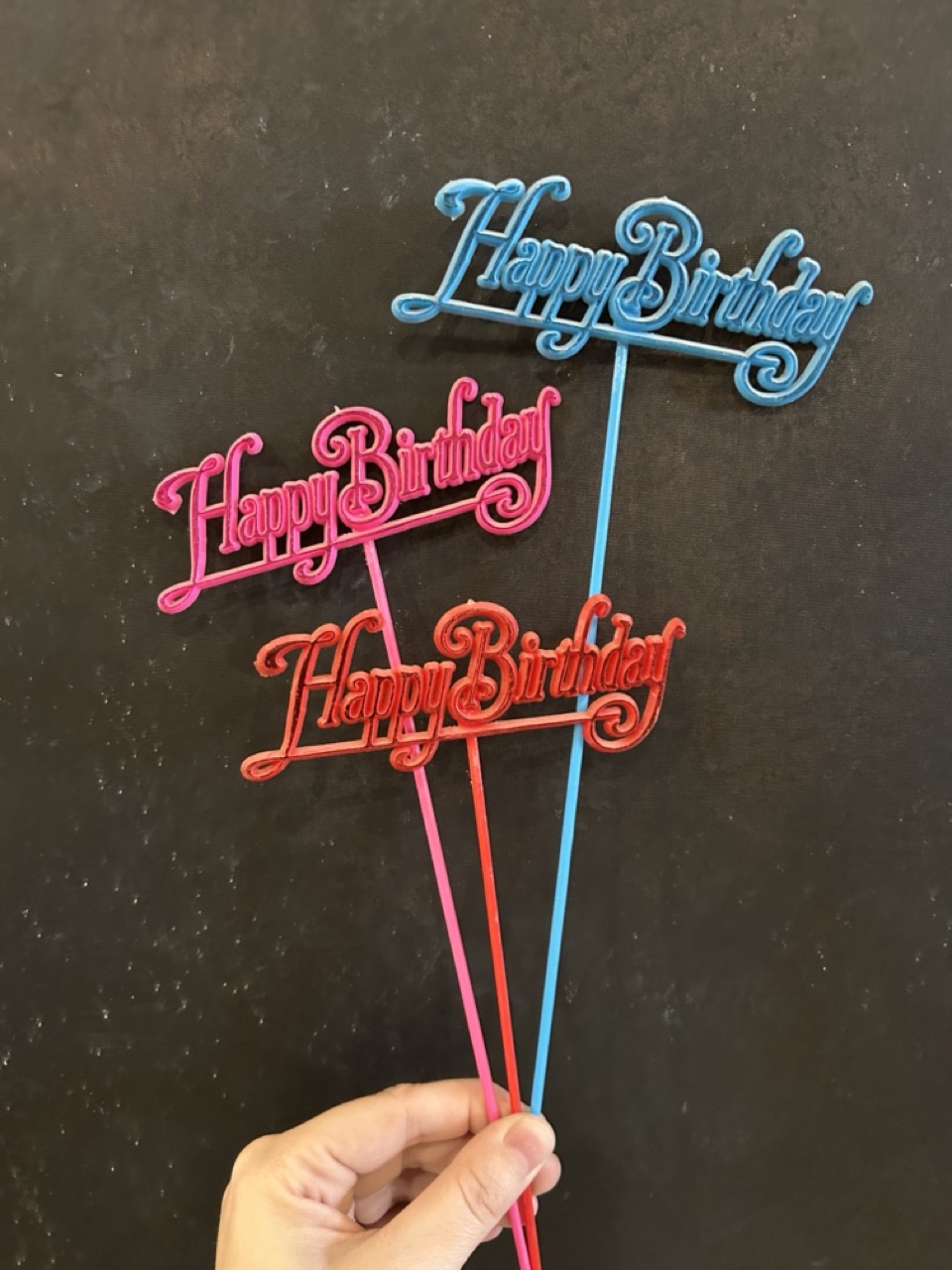 Plastic Pick - Happy Birthday