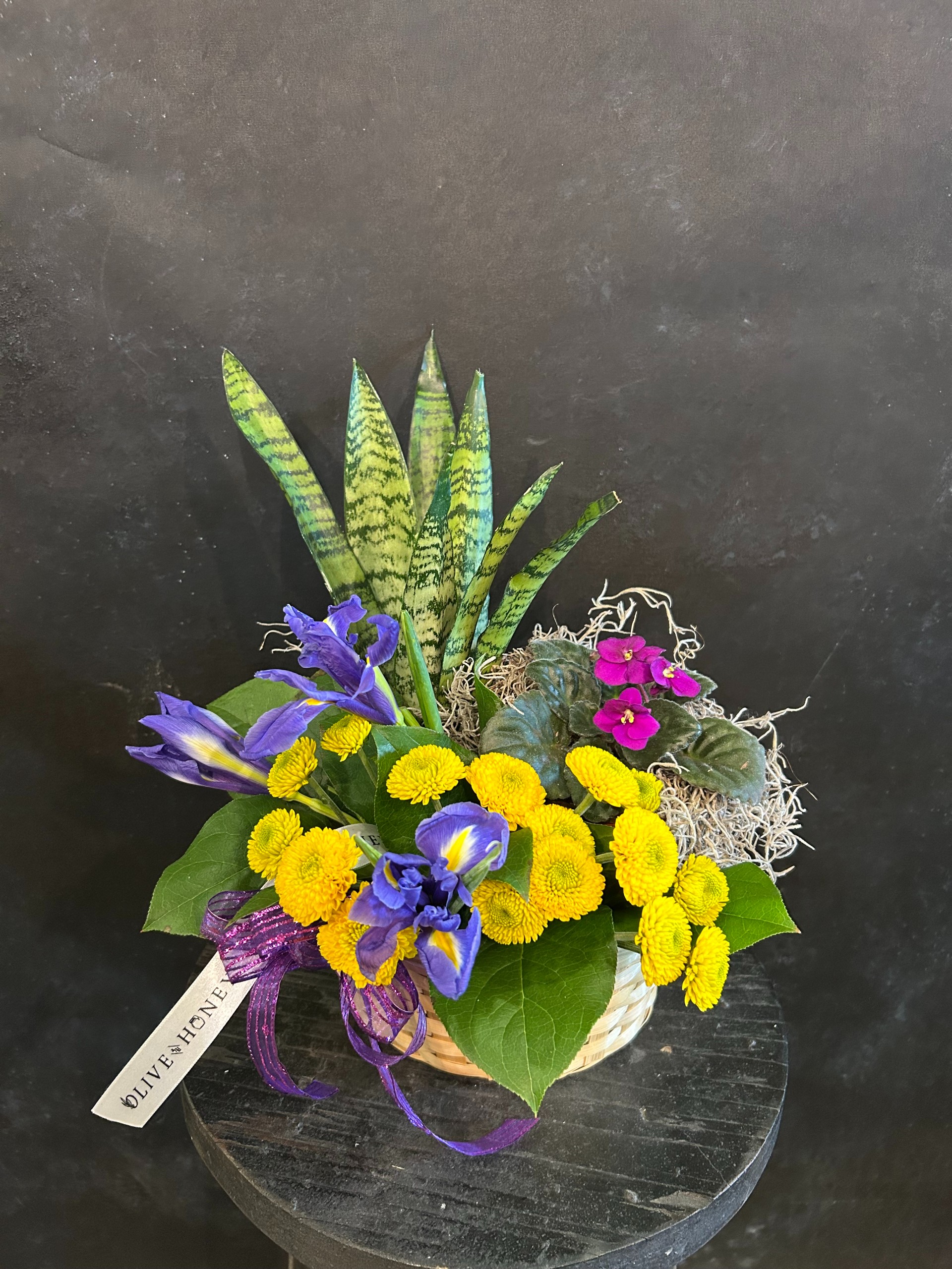 February Birth Flowers Combo Basket