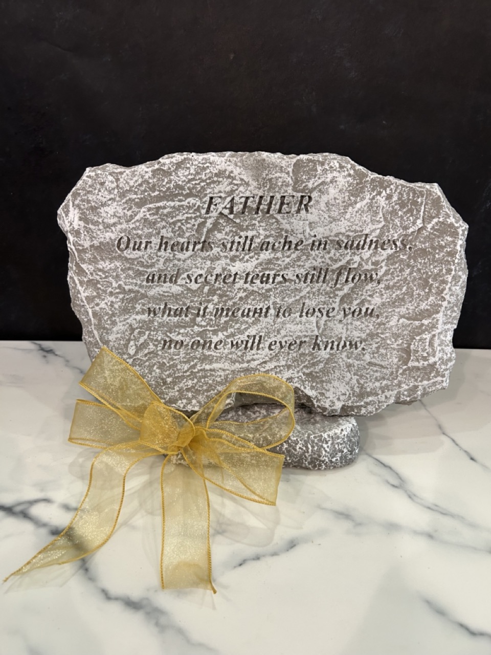 Concrete Memorial Stone - Father